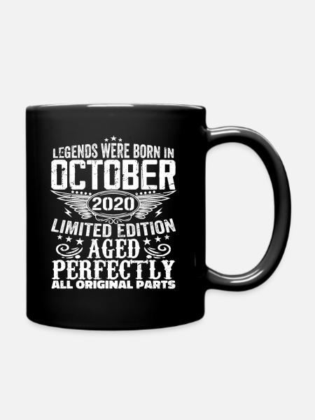 Legenden werden im Oktober 2020 geboren - 2020 - Tasse einfarbig - Schwarz