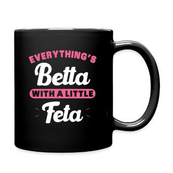 Betta Fish Fish Aquarium Aquarium Gift - Full Colour Mug - black - Right