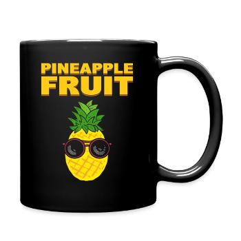 Ananasfrucht Rancher - Tasse einfarbig - Schwarz - Rechts