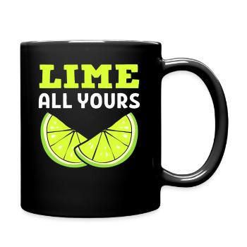 Lime All Yours Obstzüchter - Tasse einfarbig - Schwarz - Rechts