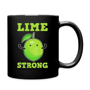 Lime Strong Landwirte - Tasse einfarbig - Schwarz - Rechts