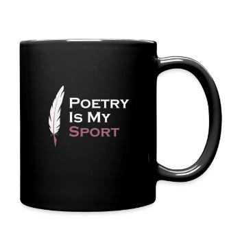 La poésie est mon romancier sportif Écrivain - Mug uni - noir - Droite
