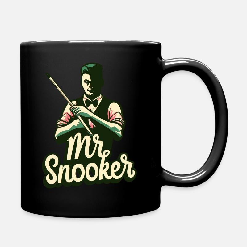 Mr. Snooker Pool Billiard Snooker Spieler - Tasse einfarbig - Schwarz