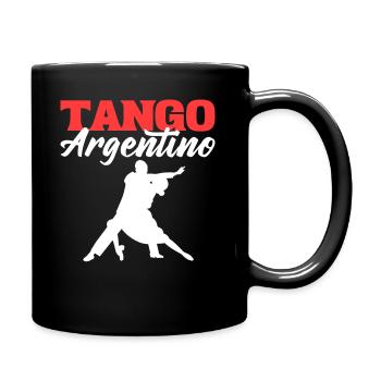 Tango Argentino Tango Tänzer - Tasse einfarbig - Schwarz - Rechts