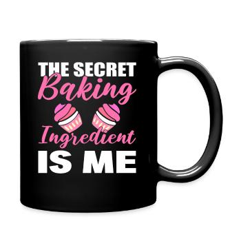 Zutaten backen Konditor - Tasse einfarbig - Schwarz - Rechts