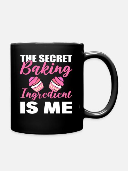 Zutaten backen Konditor - Tasse einfarbig - Schwarz