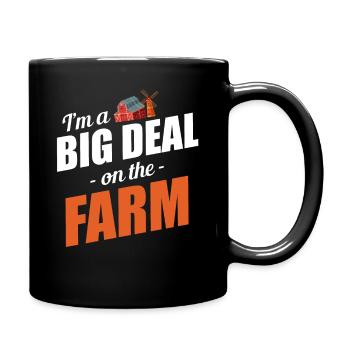 Je suis un gros problème à la ferme - Mug uni - noir - Droite