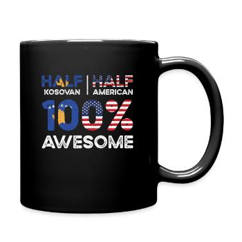 Kosovar American Patriot États-Unis - Mug uni - noir - Droite