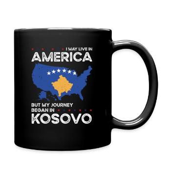 Kosovar American Patriot États-Unis - Mug uni - noir - Droite