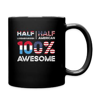 Luxembourgeois American Patriot USA - Mug uni - noir - Droite