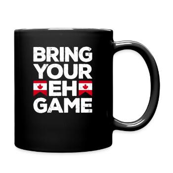 Bringen Sie Ihr Eh Game Canada Flaggensymbol nach Hause Stolz - Tasse einfarbig - Schwarz - Rechts