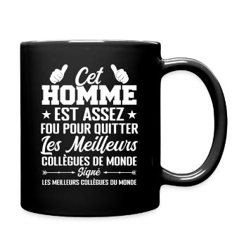 Départ Collègue de Travail Nouvel Emploi Retraite - Mug uni - noir - Droite
