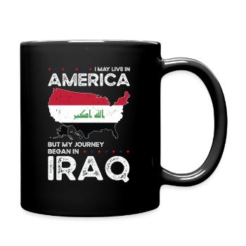 Irakischer amerikanischer Patriot USA Gewachsener - Tasse einfarbig - Schwarz - Rechts
