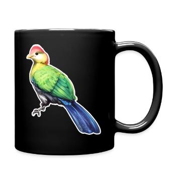 oiseau Touraco de Pauline - Mug uni - noir - Droite