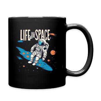 LIFE IN SPACE - Tasse einfarbig - Schwarz - Rechts