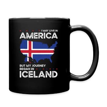Islandais American Patriot USA cultivé - Mug uni - noir - Droite