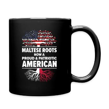 Maltais American Patriot États-Unis cultivé - Mug uni - noir - Droite