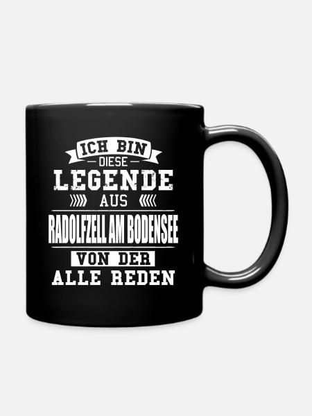 Stadt Radolfzell am Bodensee Deutschland Legende - Tasse einfarbig - Schwarz