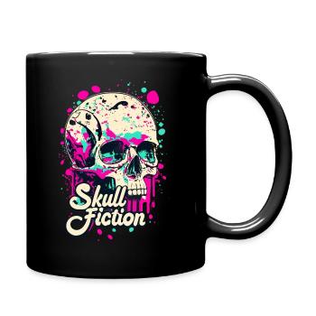Skull Fiction Totenkopf Totenschädel - Full Colour Mug - black - Right