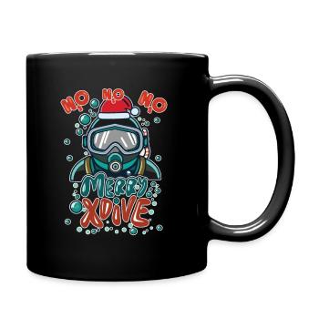 Diving Christmas Funny Gift - Full Colour Mug - black - Right