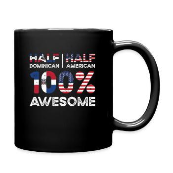 Patriote dominicain américain États-Unis - Mug uni - noir - Droite