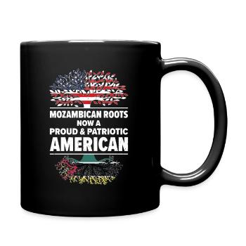 Mozambican American Patriot USA Grown Mozambique - Full Colour Mug - black - Right