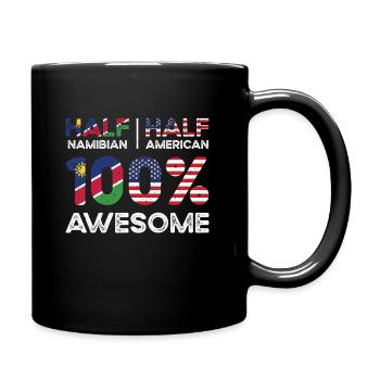 Namibia Amerikanischer Patriot USA Gewachsen - Tasse einfarbig - Schwarz - Rechts