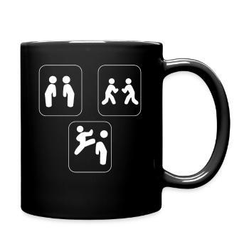 Taekwondo Evolution Taekwondo Ausbilder - Tasse einfarbig - Schwarz - Rechts