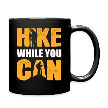 Wanderberg Backpacker - Tasse einfarbig - Schwarz - Rechts