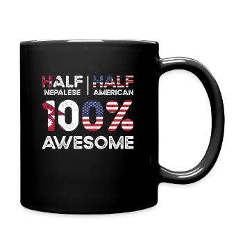 Népalais Patriote américain États-Unis - Mug uni - noir - Droite