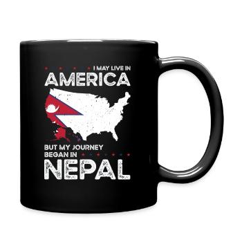 Népalais Patriote américain États-Unis - Mug uni - noir - Droite