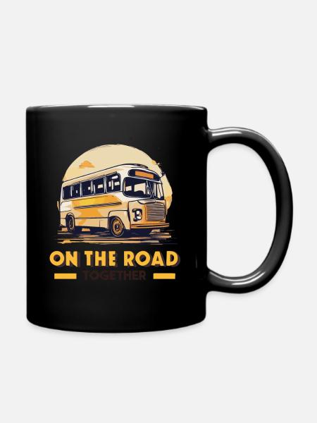 ON THE ROAD TOGETHER - Tasse einfarbig - Schwarz