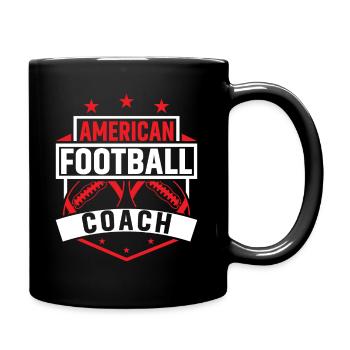 American Football Coach - Full Colour Mug - black - Right