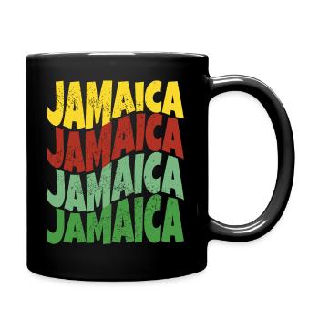 Nice souvenir gift idea from Jamaica - Full Colour Mug - black - Right