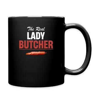 The Real Lady Butcher Barbecue - Full Colour Mug - black - Right