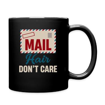 Mail Hair Doesn’t Care Drôle Mail Lady - Mug uni - noir - Droite