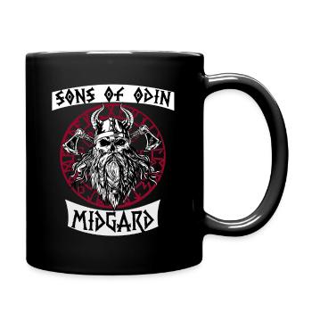 Cadeau de guerrier Valhalla pour les vrais Fans de Viking - Mug uni - noir - Droite