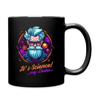 It's Science, My Boys: Chad Professor - Full Colour Mug - black - Right