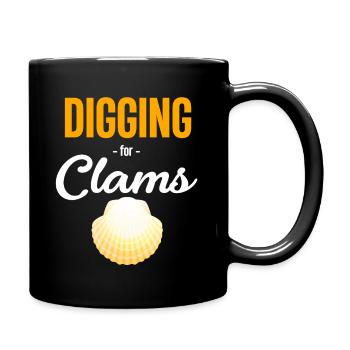 creuser pour les moules, les huîtres, les moules, - Mug uni - noir - Droite