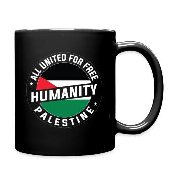 Befreit Palästina - Tasse einfarbig - Schwarz - Rechts