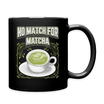 Matcha funny saying, vintage matcha tea - Full Colour Mug - black - Right
