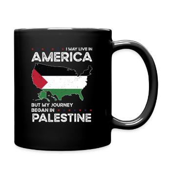 Patriote américain palestinien États-Unis - Mug uni - noir - Droite
