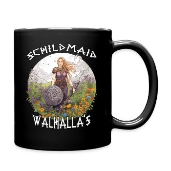 Valhalla Maidens The Gift for Female Warriors - Full Colour Mug - black - Right
