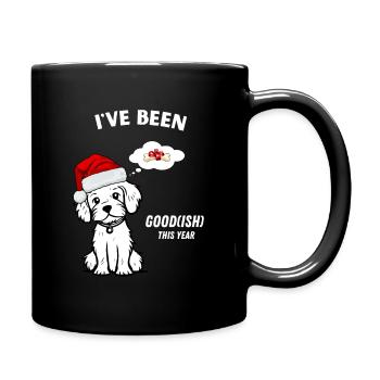 I've Been Polite (A Little) This Year - Full Colour Mug - black - Right