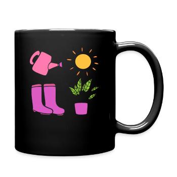 Botanisch Gärtner - Tasse einfarbig - Schwarz - Rechts
