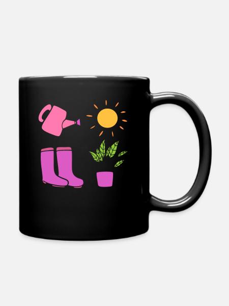 Botanisch Gärtner - Tasse einfarbig - Schwarz