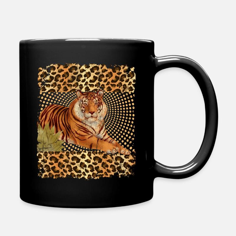 Tiger Print - Mug uni - noir