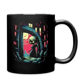 Soirée Fille Anime - Mug uni - noir - Droite
