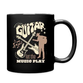 Guitare électrique, Musique country, Guitare, Guitariste - Mug uni - noir - Droite