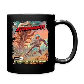 Comic Strip, 50s Comic, Space Monster - Full Colour Mug - black - Right